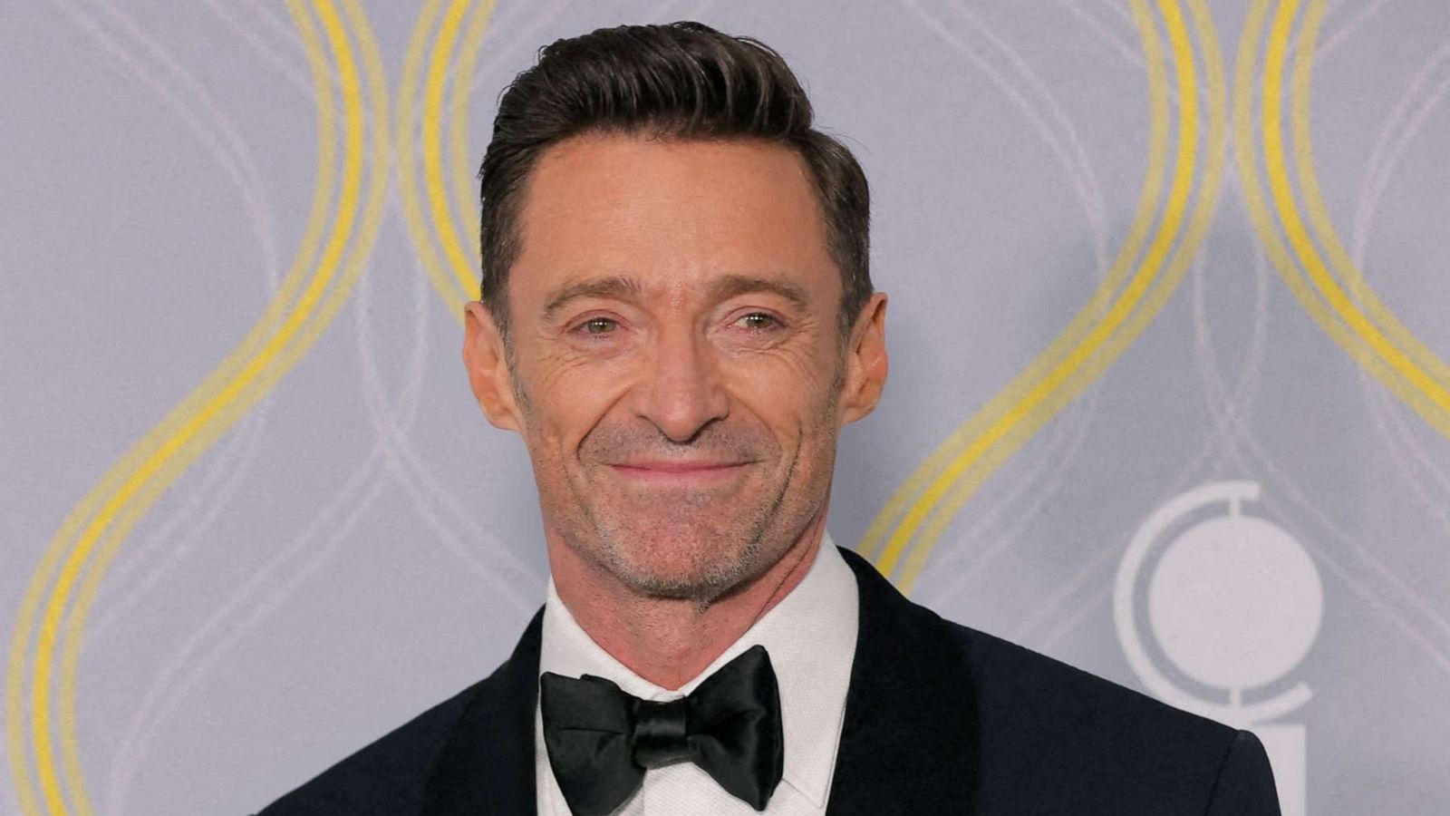 PHOTO: Hugh Jackman poses as he arrives for the 75th Annual Tony Awards in New York, June 12, 2022.