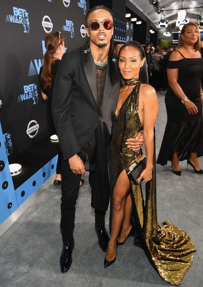 PHOTO: In this June 25, 2017, file photo, August Alsina and Jada Pinkett Smith are shown at the 2017 BET Awards at Staples Center in Los Angeles.
