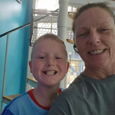 PHOTO: Jackie Coombe poses with her son, Jaden, whom she adopted on June 10, 2026.
