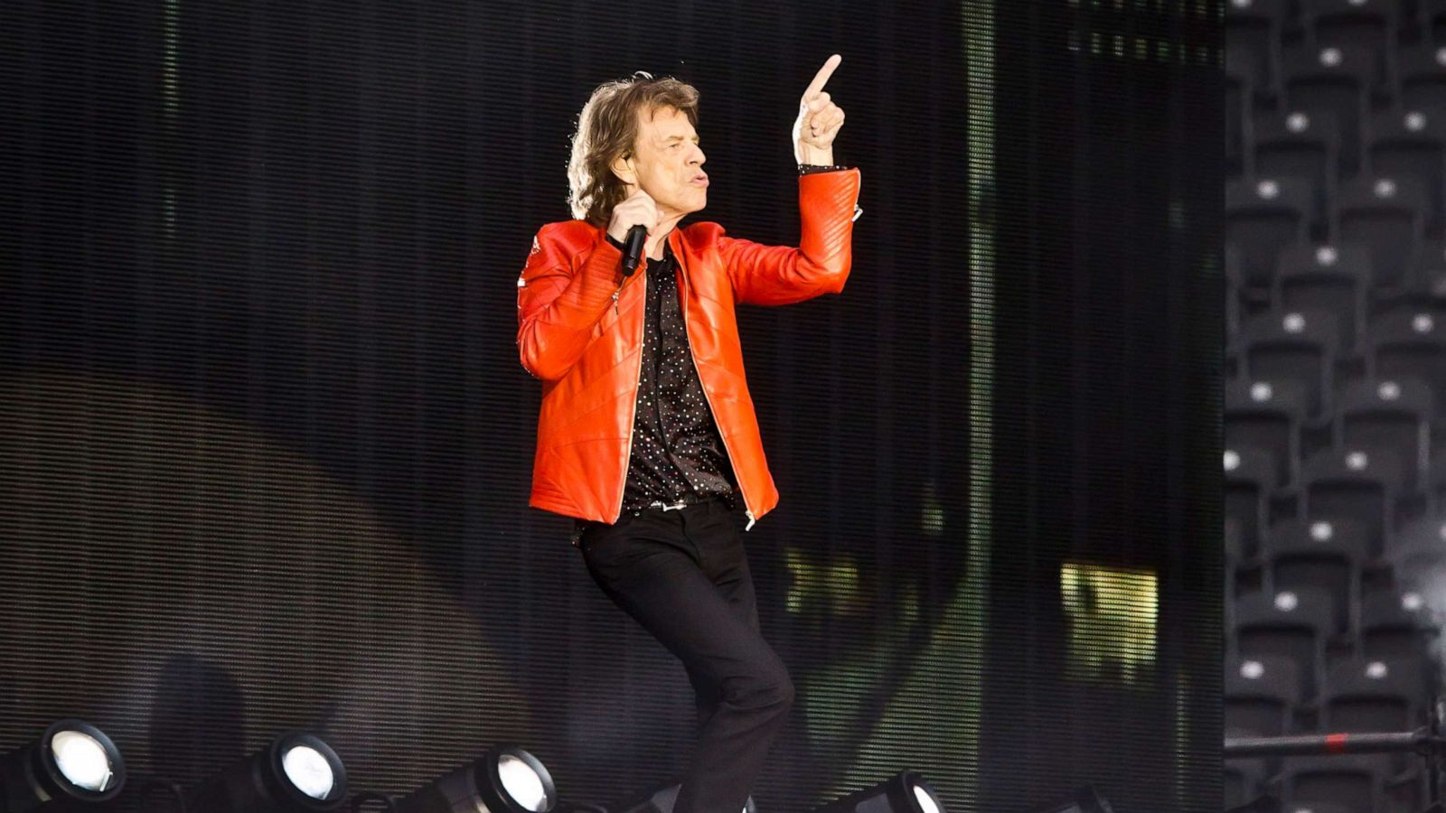 PHOTO: Mick Jagger of The Rolling Stones performs live on stage during a concert, June 22, 2018, in Berlin.