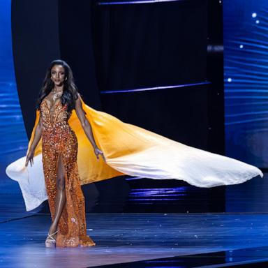 PHOTO: Miss Universe Jamaica, Gabrielle Alexis Henry, showcases her evening gown during the 74th Miss Universe Preliminary competition, Nov. 19, 2025, in Bangkok, Thailand.