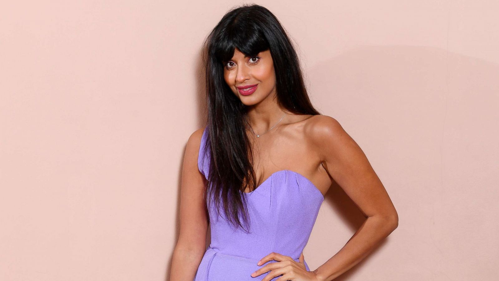 PHOTO: Jameela Jamil poses for a photo at an event in Kensington Palace, London, Feb. 17, 2018.