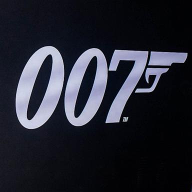 PHOTO: James Bond themed step-and-repeat photo section at TCL Chinese 6 Theatres on October 06, 2021 in Hollywood, California.