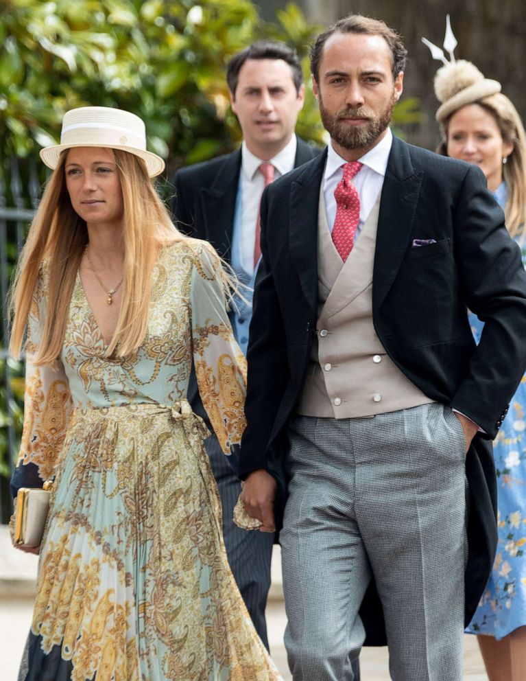 PHOTO: James Middleton and Alizee Thevenet attend the wedding of Lady Gabriella Windsor and Mr Thomas Kingston at St George's Chapel, Windsor Castle on May 18, 2019 in Windsor, England.