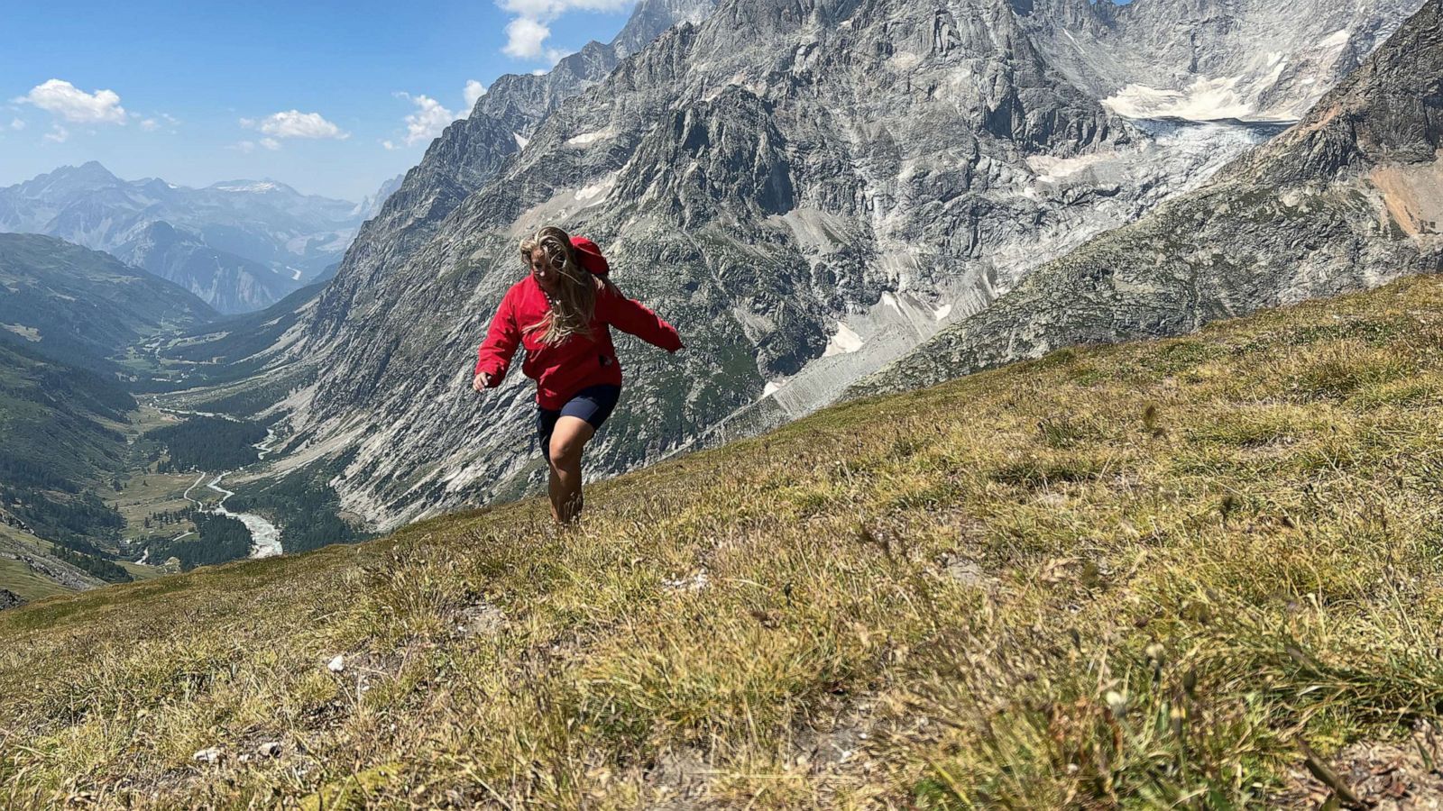 PHOTO: Loni James hiking Mont Blanc in Europe.