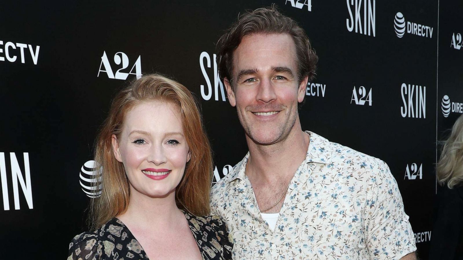 PHOTO: Kimberly Brook and James Van Der Beek attend the "Skin" Film Premiere at ArcLight Cinemas, July 11, 2019, in Los Angeles