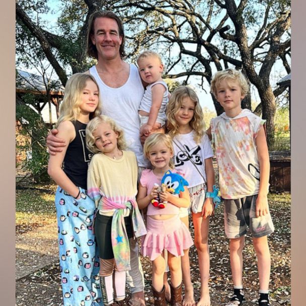 James Van Der Beek Celebrates Birthday By Sharing Photo With All 6 Of ...