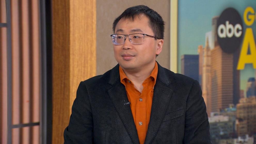 PHOTO: "Jeopardy!" champion Jamie Ding appears on "Good Morning America" on April 24, 2026.