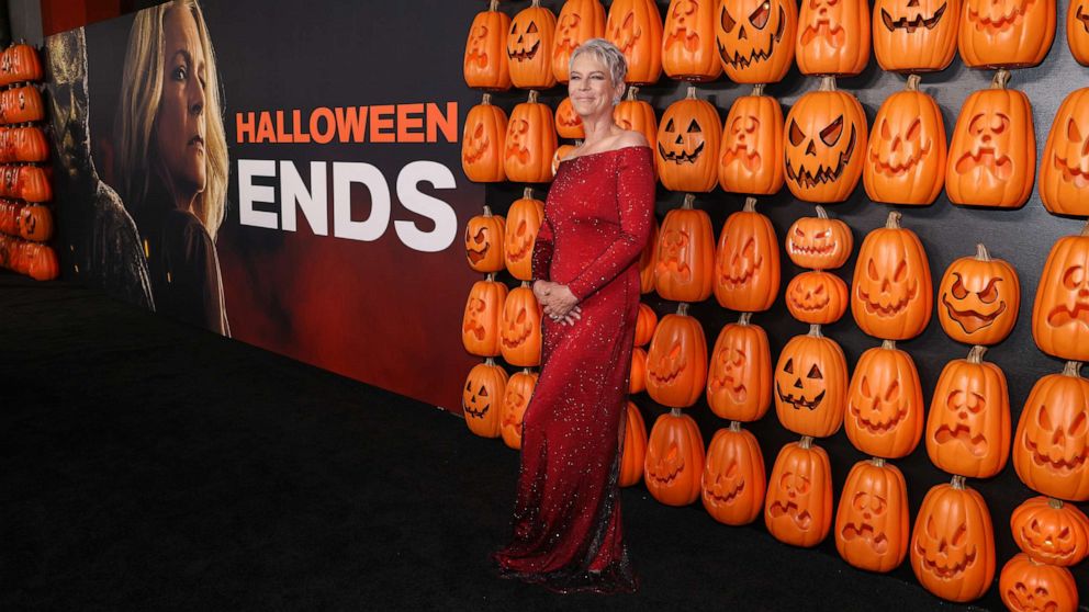 PHOTO: Jamie Lee Curtis at the premiere of "Halloween Ends" held at TCL Chinese Theatre on Oct. 11, 2022 in Los Angeles.