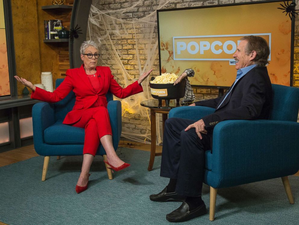 PHOTO: Jamie Lee Curtis appears on "Popcorn with Peter Travers" at ABC News studios, Oct. 8, 2018, in New York.