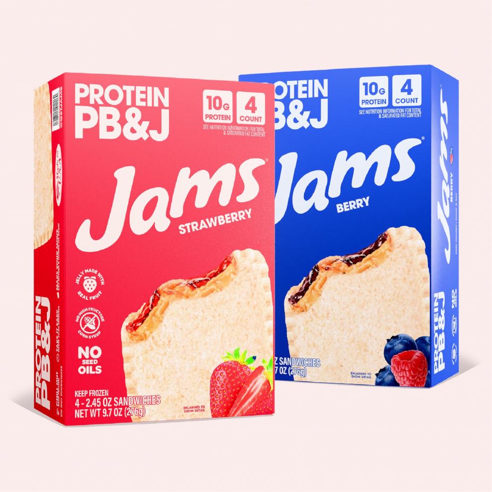 PHOTO: The protein PB&J brand Jams launches nationwide in Walmart on July 14.