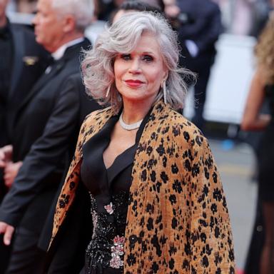 PHOTO: Jane Fonda attends "Le Deuxième Acte" ("The Second Act") Screening & opening ceremony red carpet at the 77th annual Cannes Film Festival at Palais des Festivals, May 14, 2024, in Cannes, France. 