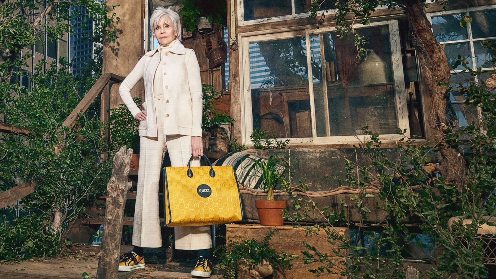 PHOTO: Jane Fonda appears in an ad for the Gucci Circular Lines Collection.