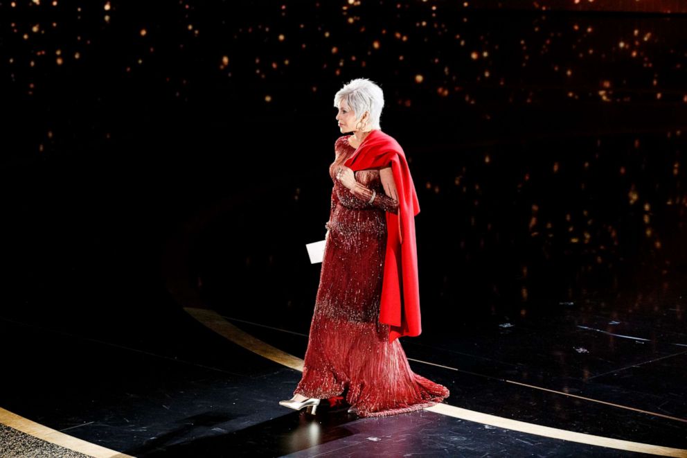 PHOTO: Jane Fonda walks onstage during the 92nd Annual Academy Awards at Dolby Theater, Feb. 9, 2020, in Hollywood, Calif.