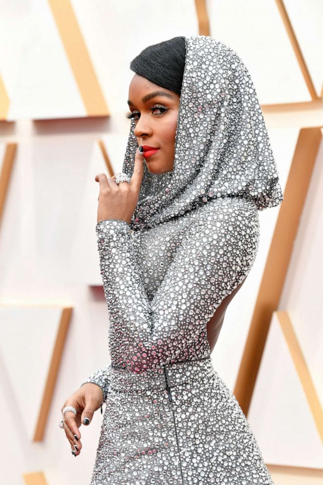 PHOTO: Janelle Monae arrives at the Oscars, Feb. 9, 2020, in Hollywood, Calif. 