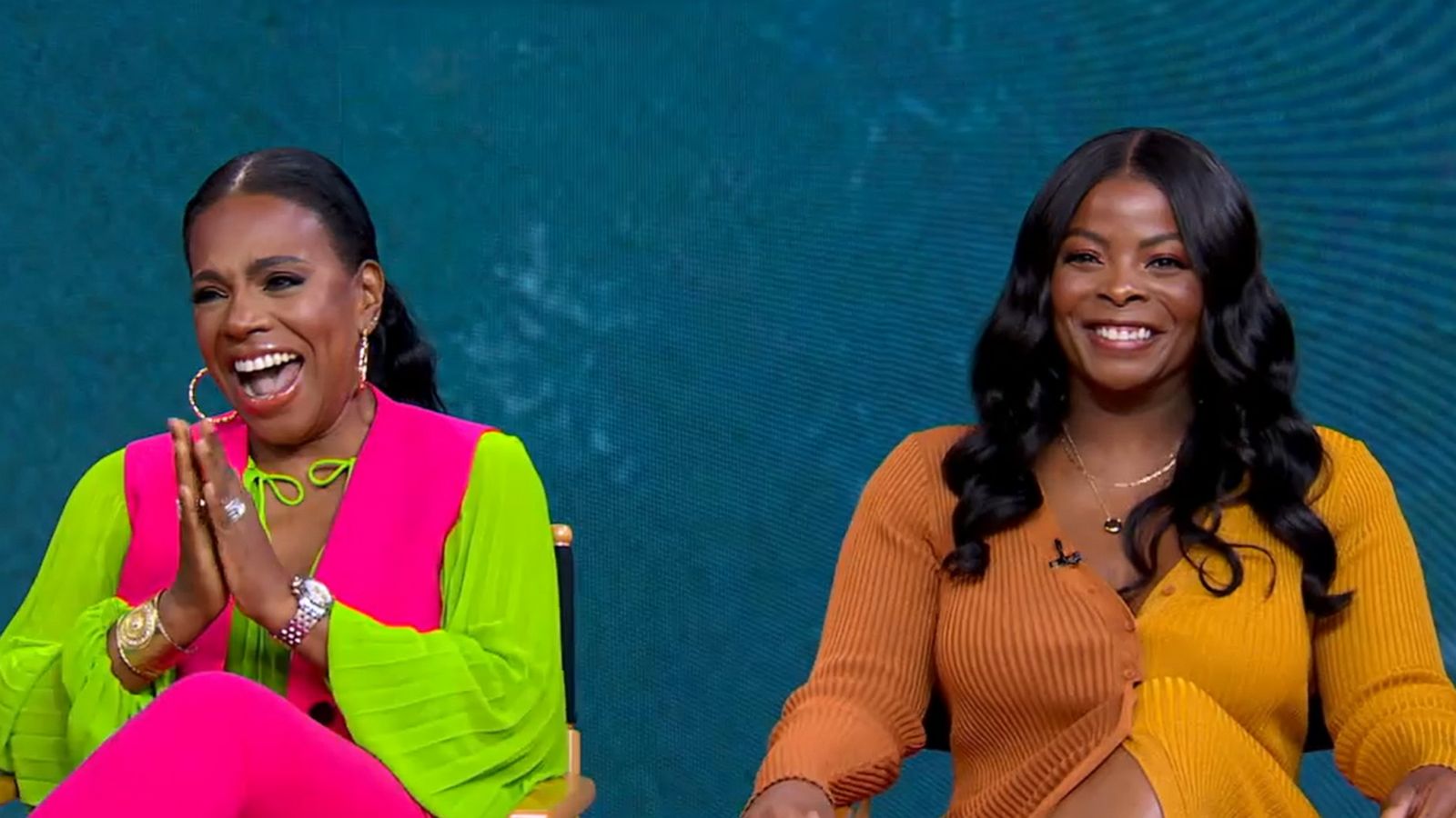 PHOTO: Janelle James and Sheryl Lee Ralph appear on Good Morning America on May 17, 2022, in New York.