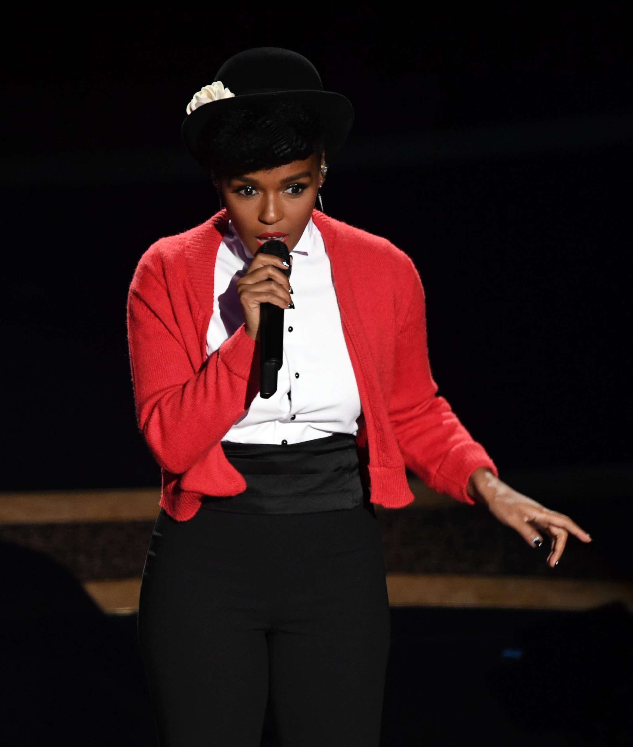 PHOTO: Janelle Monae performs onstage during the 92nd Annual Academy Awards at Dolby Theatre on Feb. 9, 2020 in Hollywood, Calif.