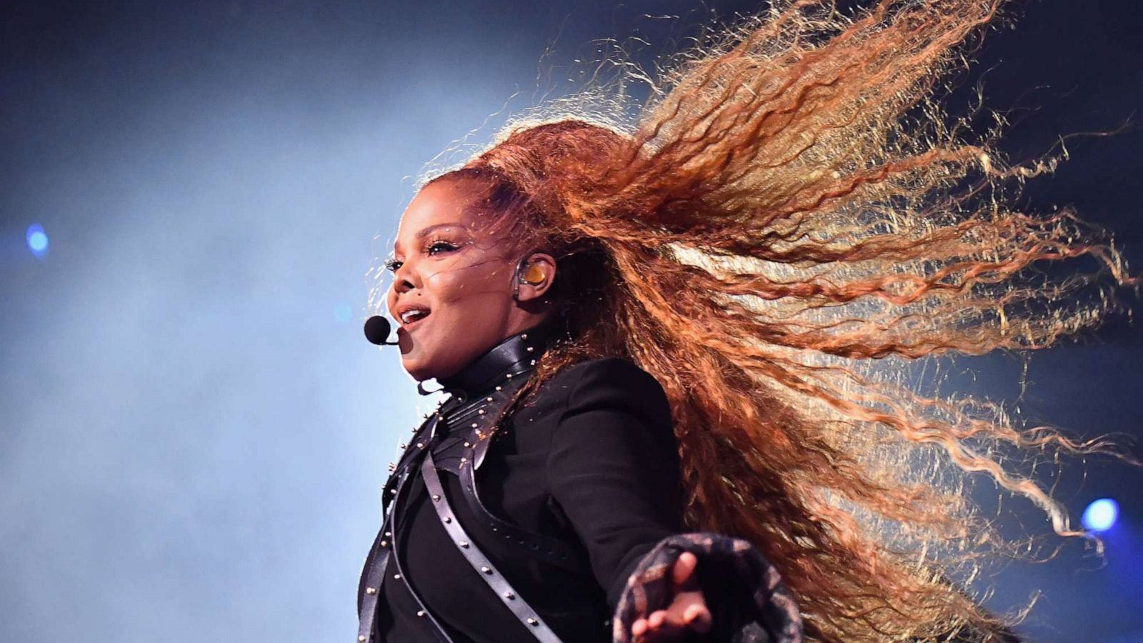 PHOTO: Janet Jackson performs on stage during the MTV EMAs 2018 on November 4, 2018 in Bilbao, Spain.