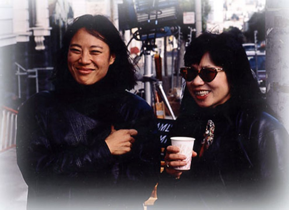 PHOTO: Executive producer Janet Yang, left, is pictured on the set of the movie "The Joy Luck Club" with Amy Tan, the author of the book by the same name that the film is based on.