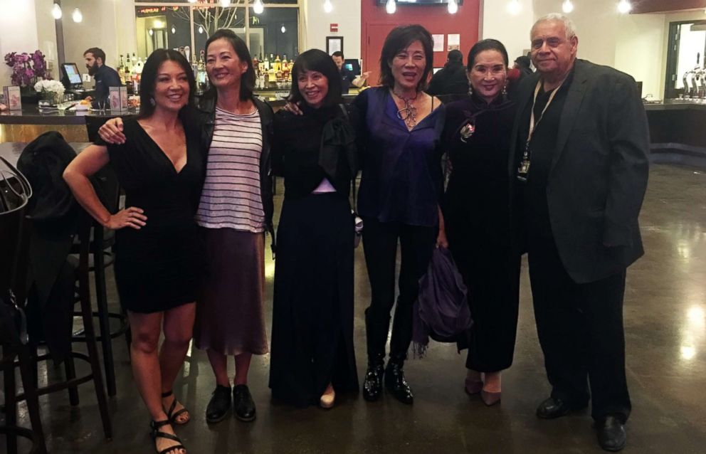 PHOTO: "The Joy Luck Club" stars Tamlyn Tomita, Rosalind Chao, Lauren Tom and Lucille Soong are pictured with the film's executive producer Janet Yang at the Asian World Film Festival in 2017.