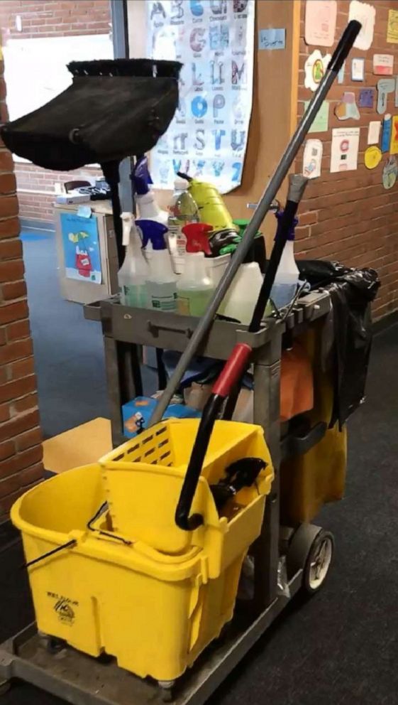 PHOTO: For precautionary measures janitors did a two-day, thorough cleaning of both Allen Brook School and Williston Central in Williston, Vermont, amid the novel coronavirus outbreak.