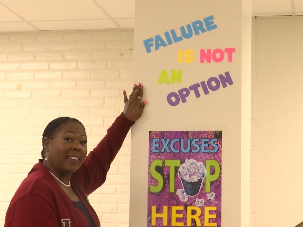 PHOTO: In the 1990s, Pam Talbert, who is now an assistant principal, cleaned schools and a nursing home before busing students in Baton Rouge, Louisiana.