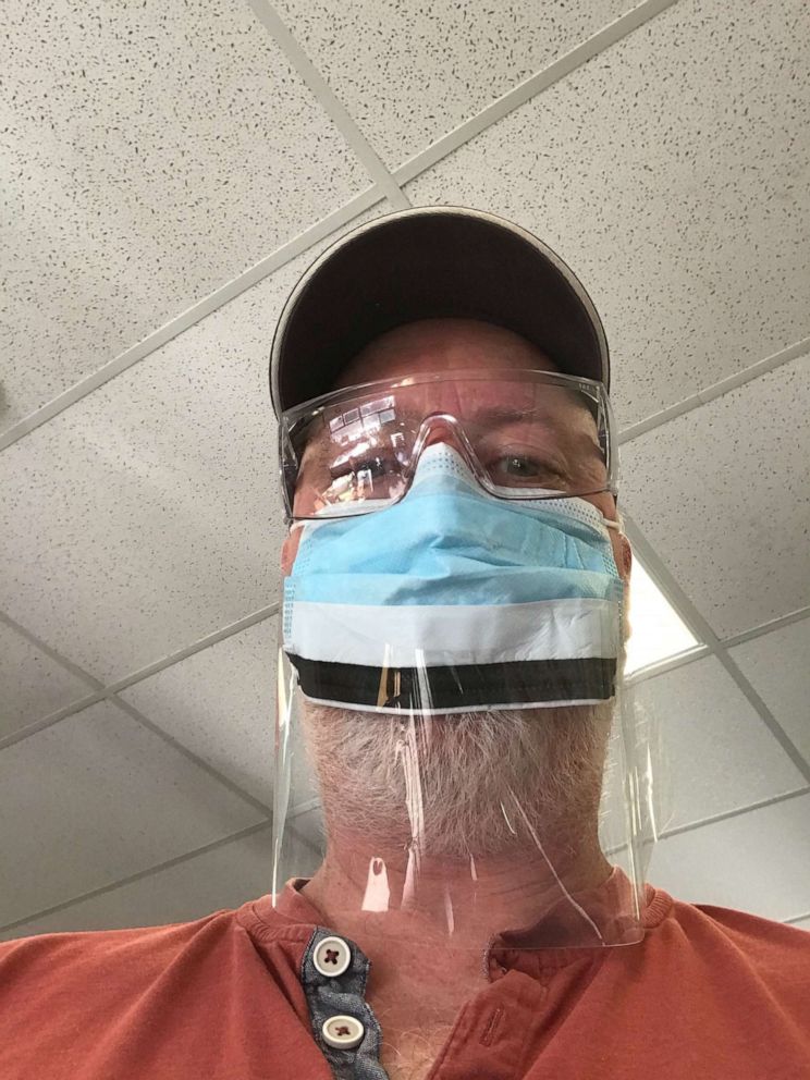 PHOTO: Lyall Smith, head of facilities and management at Williston schools in Williston, Vermont, said he and his colleagues have been cleaning and sanitizing doorknobs, carpets, floors, lockers and cubbies amid the novel coronavirus outbreak.
