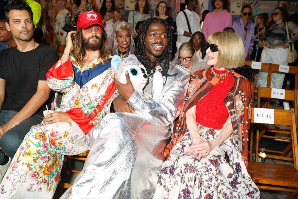 PHOTO: Jared Leto, Lil Nas X, and Anna Wintour attend VOGUE World: New York on Sept. 12, 2022, in New York.