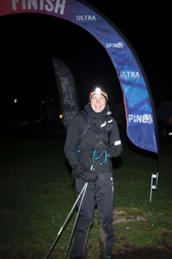 PHOTO: Jasmin Paris, 35, became the first woman to win the Montane Spine Race.