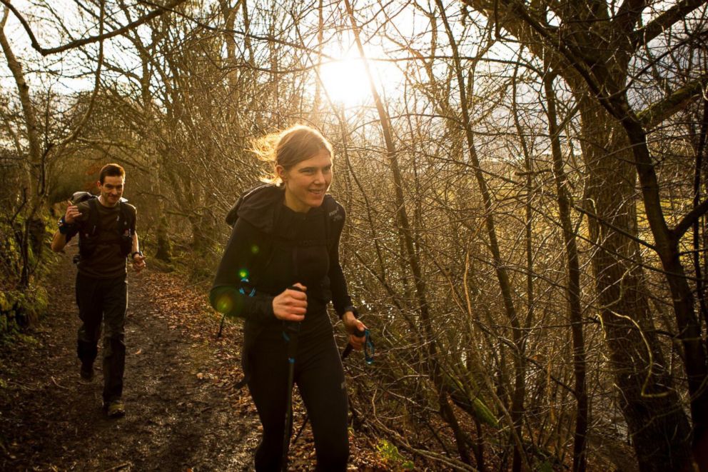 PHOTO: Jasmin Paris, 35, competes in the 2019 Montane Spine Race.