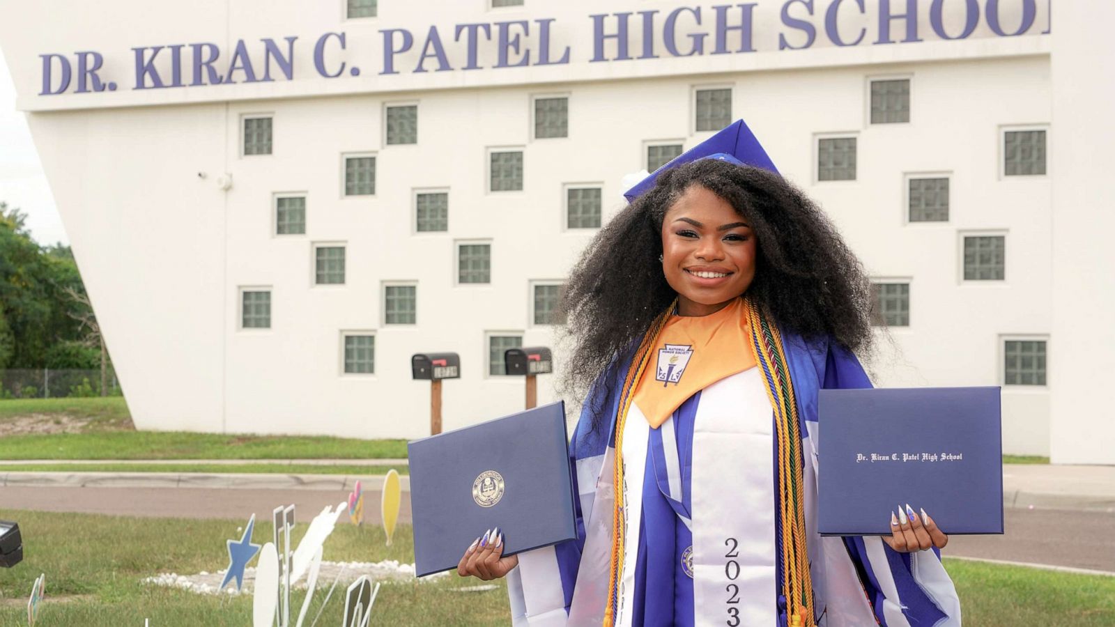 PHOTO: Jasmine Mazard-Larry graduated from Dr. Kiran C. Patel High School in Tampa, Fla., on May 13, 2023.