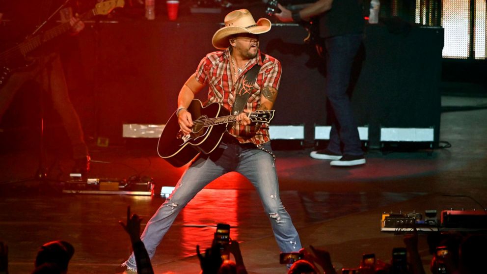 Recording artist Jason Aldean performs at Park Theater at Park MGM on Dec. 6, 2019 in Las Vegas.