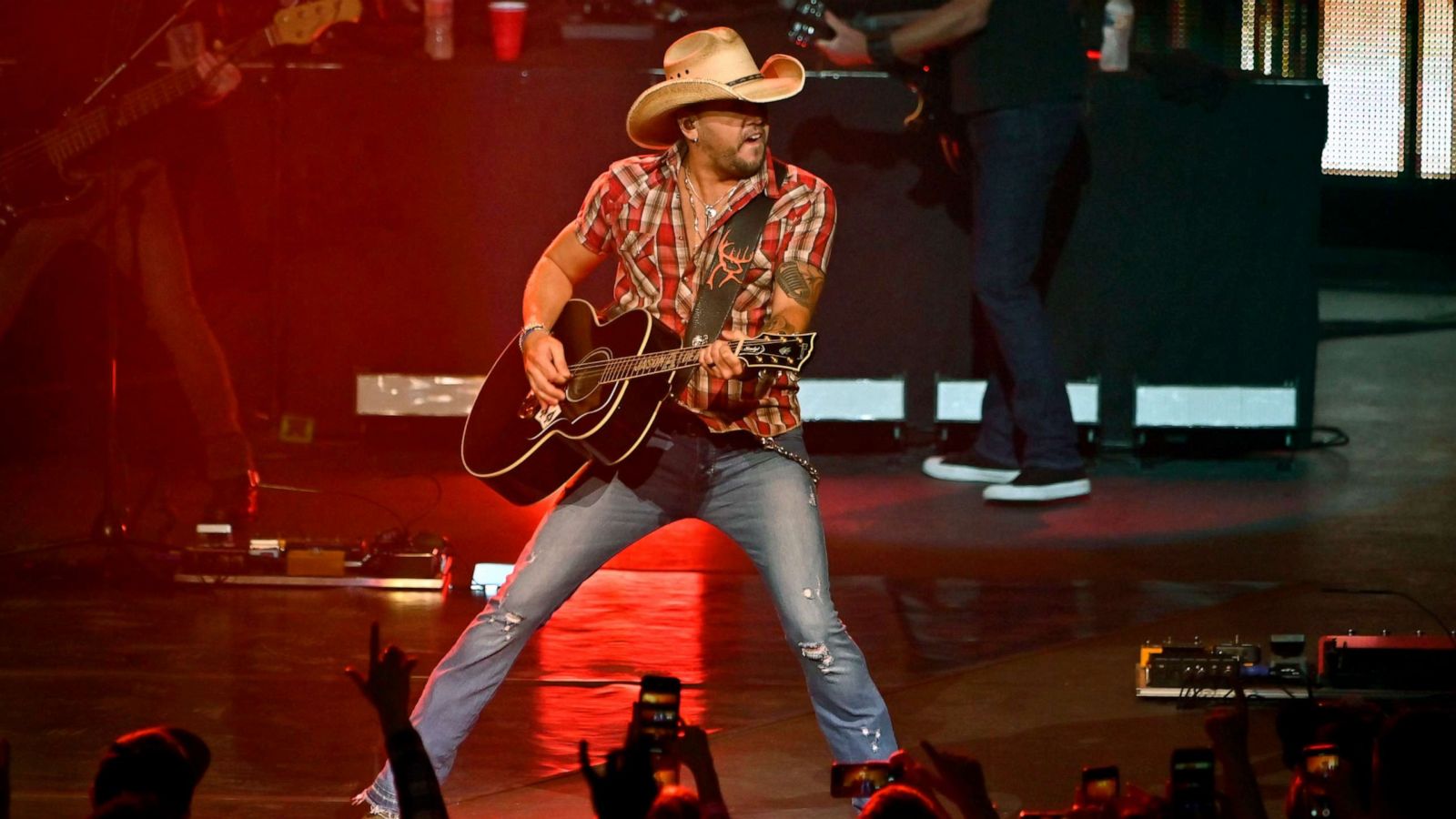 PHOTO: Recording artist Jason Aldean performs at Park Theater at Park MGM on Dec. 6, 2019 in Las Vegas.