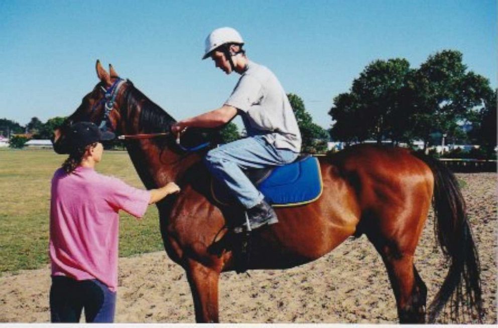 PHOTO: Jason Dohring at 17 during jockey training in New Zealand for his first movie role in Disney Channel's "Ready to Run."