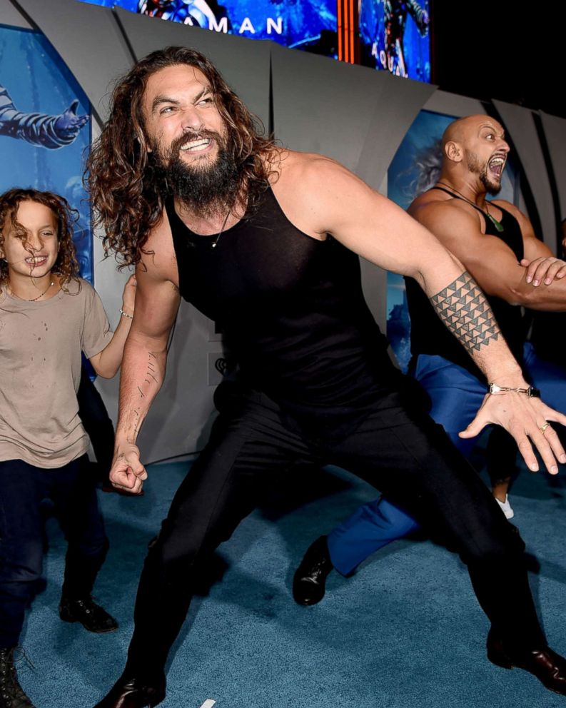 PHOTO: Jason Momoa arrives at the premiere of Warner Bros. Pictures' "Aquaman" at the Chinese Theatre on Dec. 12, 2018 in Los Angeles.