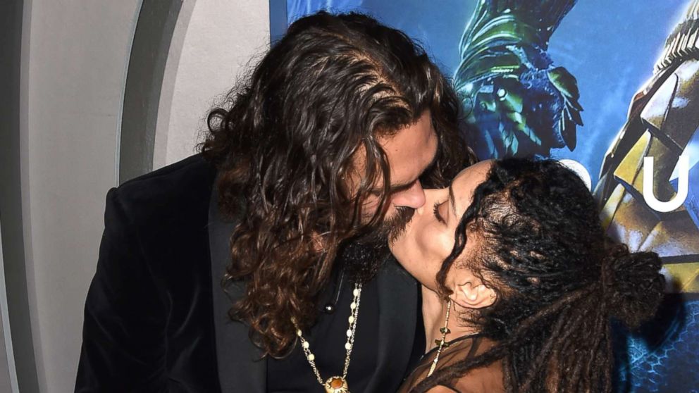 PHOTO: Jason Momoa and his wife Lisa Bonet arrive at the premiere of Warner Bros. Pictures' "Aquaman" at the Chinese Theatre, Dec. 12, 2018 in Los Angeles.