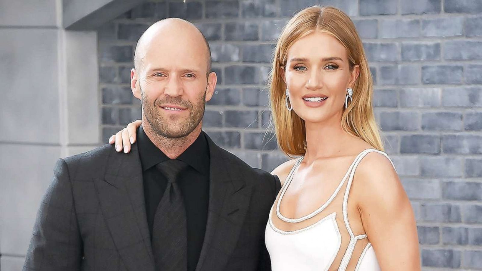 PHOTO: Jason Statham and Rosie Huntington-Whiteley arrive at the Premiere Of Universal Pictures' "Fast & Furious Presents: Hobbs & Shaw" in Hollywood, Calif., July 13, 2019.