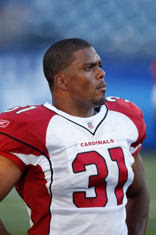 PHOTO: Jason Wright #31 of the Arizona Cardinals looks on during the preseason game against the Tennessee Titans at LP Field on Aug. 23, 2010 in Nashville.