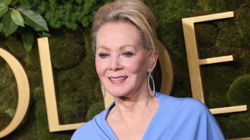 PHOTO: Jean Smart arrives for the 82nd annual Golden Globe Awards, Jan. 5, 2025, in Beverly Hills, Calif.