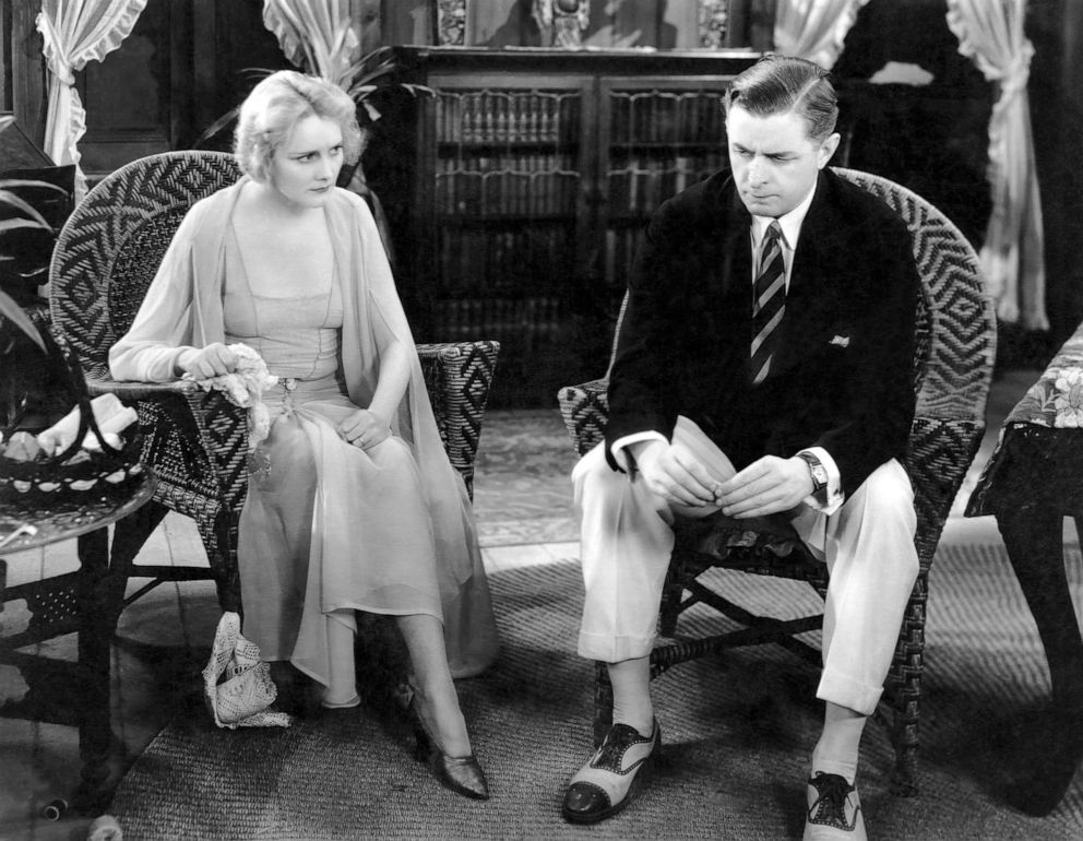 PHOTO: Jeanne Eagels and Reginald Owen are pictured on-set of the 1929 film, "The Letter."