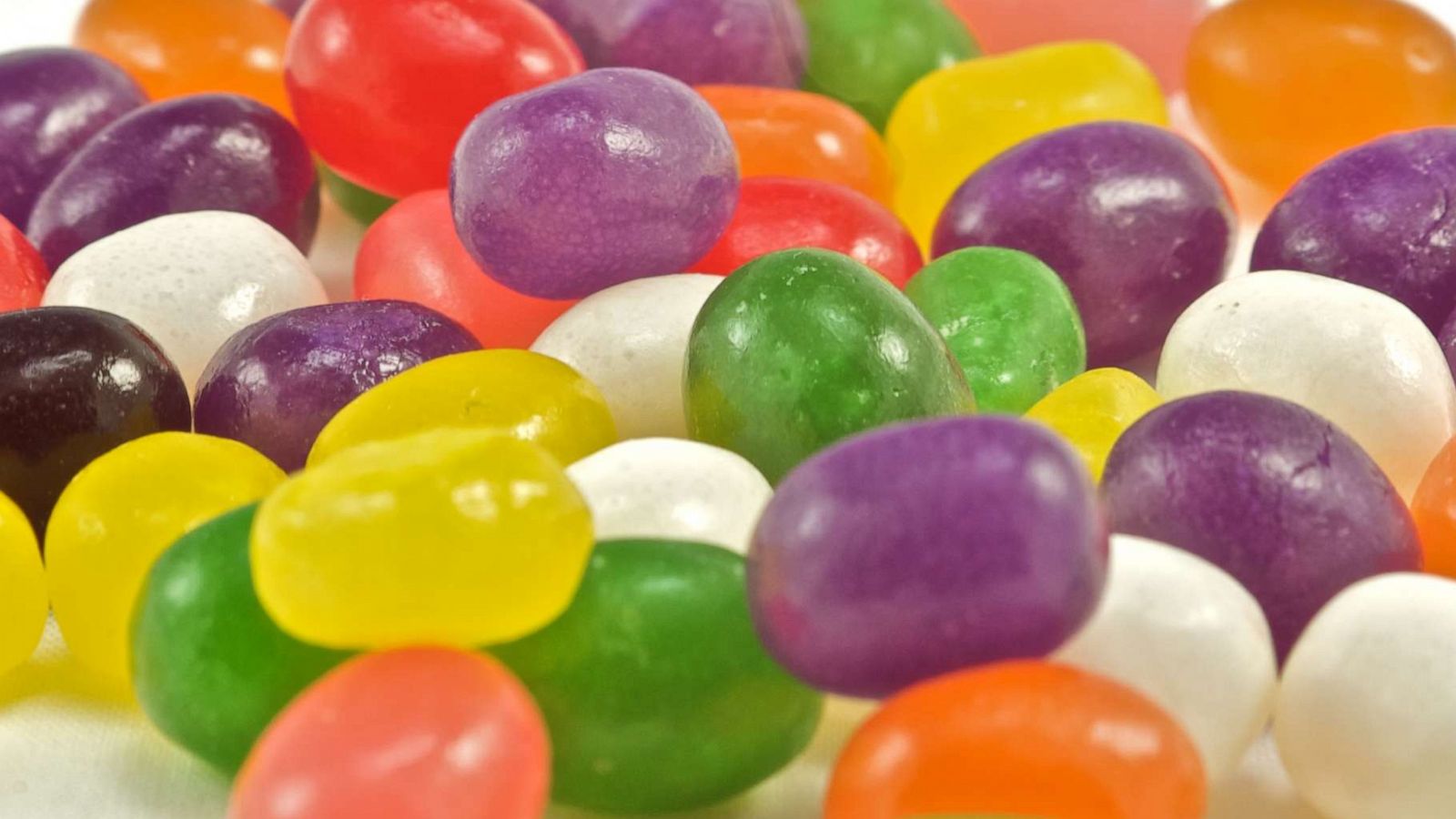 PHOTO: A Jelly Belly pile arrangement is seen in a pile.