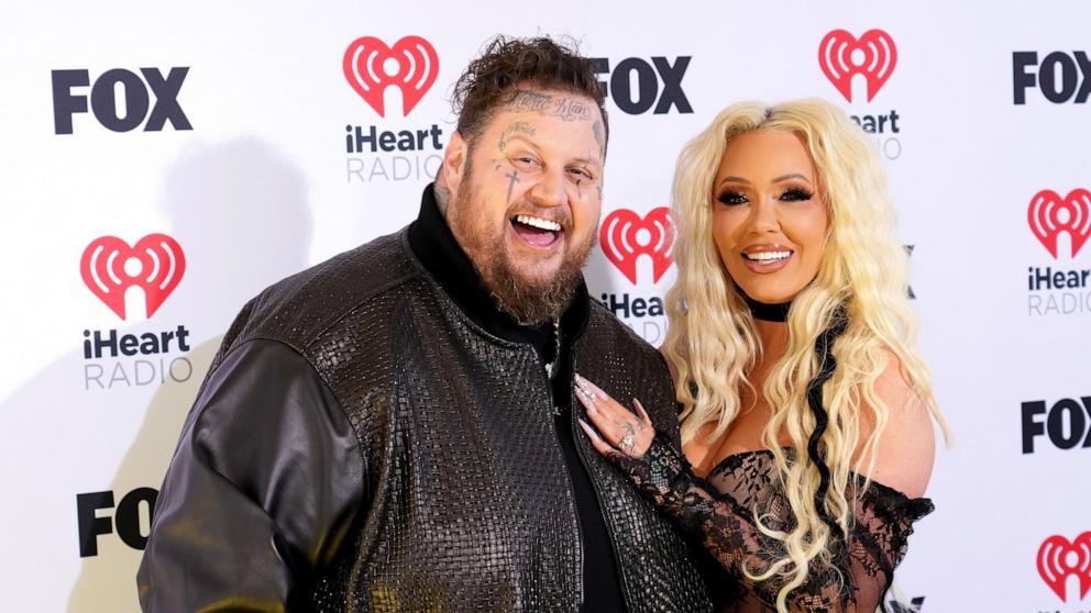 PHOTO: Jelly Roll and Bunnie Xo attend the 2024 iHeartRadio Music Awards at Dolby Theatre, on April 1, 2024, in Hollywood, Calif.