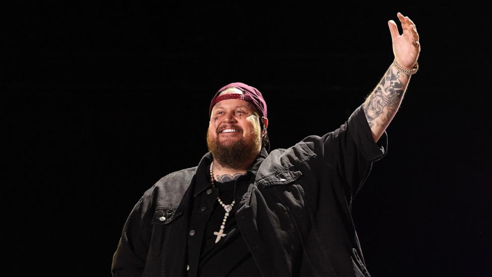 PHOTO: Jelly Roll performs onstage during the 2024 CMA Music festival at Nissan Stadium, on June 7, 2024, in Nashville, Tenn.