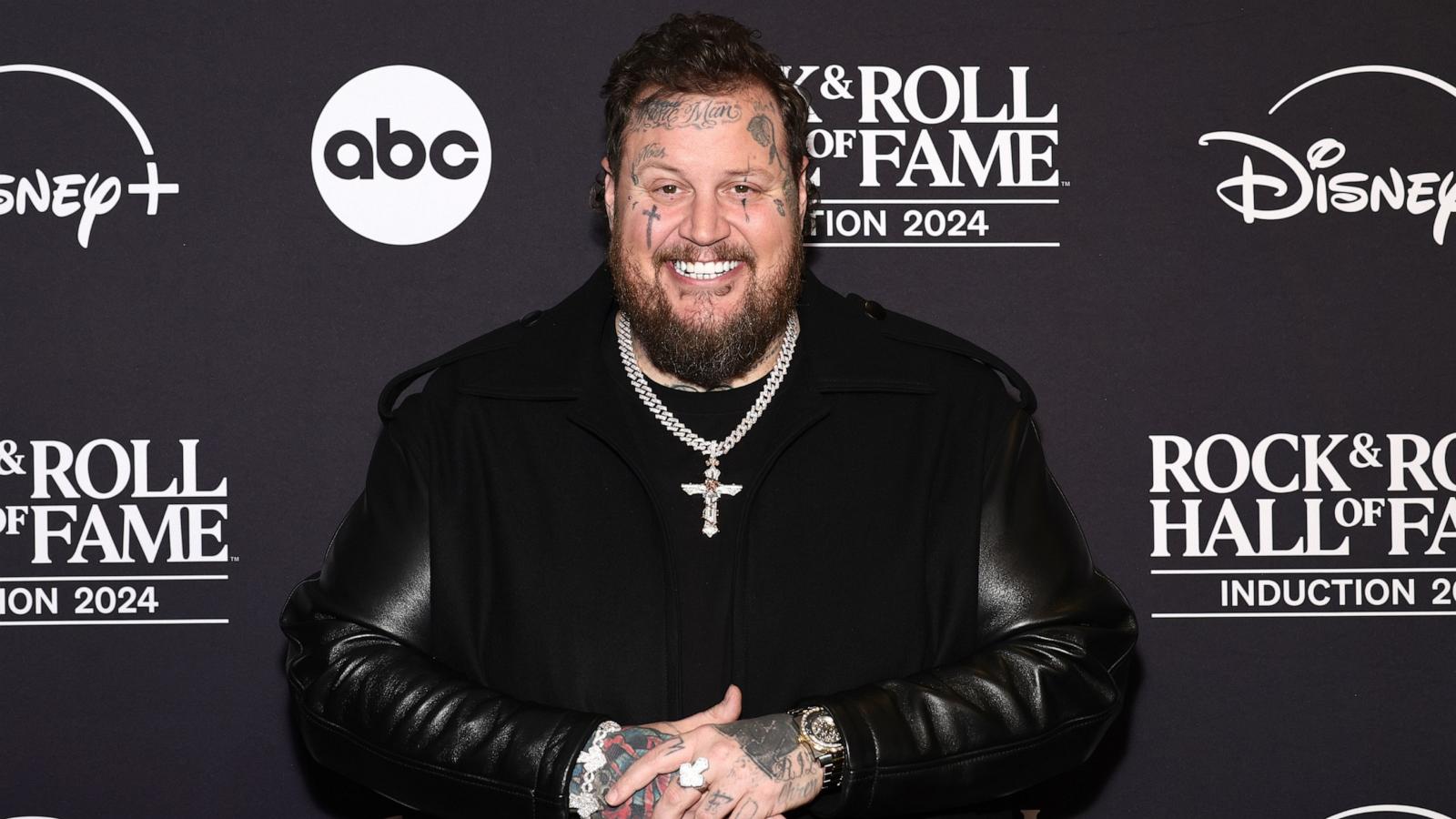 PHOTO: Jelly Roll attends the 2024 Rock & Roll Hall Of Fame Induction Ceremony streaming on Disney+ at Rocket Mortgage Fieldhouse on Oct. 19, 2024 in Cleveland.