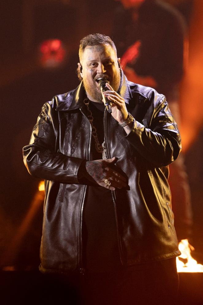 PHOTO: Jelly Roll performs at the 58th annual Country Music Awards, Nov. 20, 2024 in Nashville.