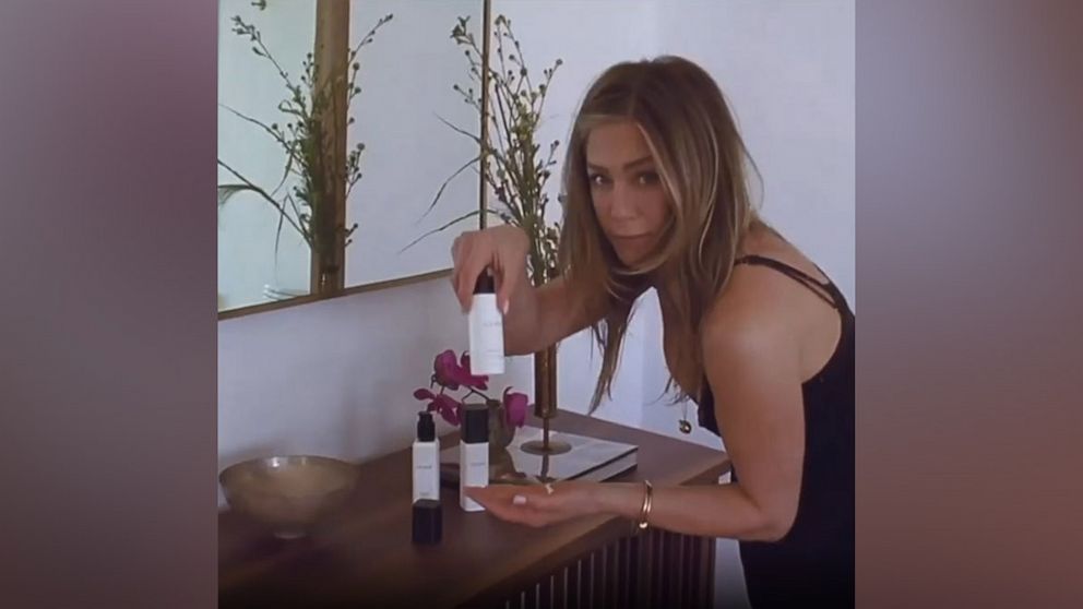 sachin and babi light blue dress Jennifer Aniston Posts Pre-Emmys Face Mask On Instagram