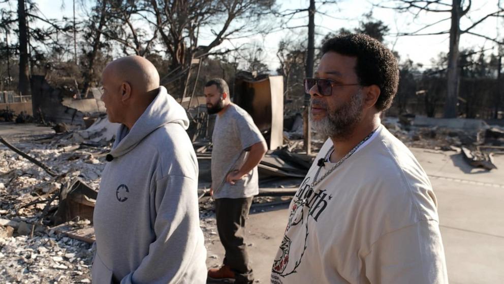 PHOTO: The Jenkins family open up on "Good Morning America" about losing their nine homes in Altadena, Calif. and their commitment to rebuilding after the Eaton Fire.