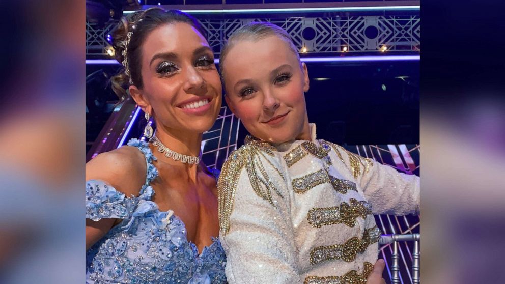 PHOTO: Jenna Johnson and JoJo Siwa are pictured in an undated behind-the-scenes photo during "Dancing With the Stars," season 30 in 2021.
