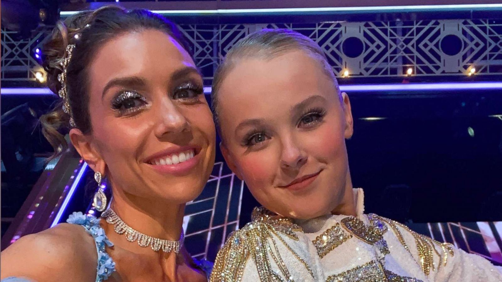 PHOTO: Jenna Johnson and JoJo Siwa are pictured in an undated behind-the-scenes photo during "Dancing With the Stars," season 30 in 2021.