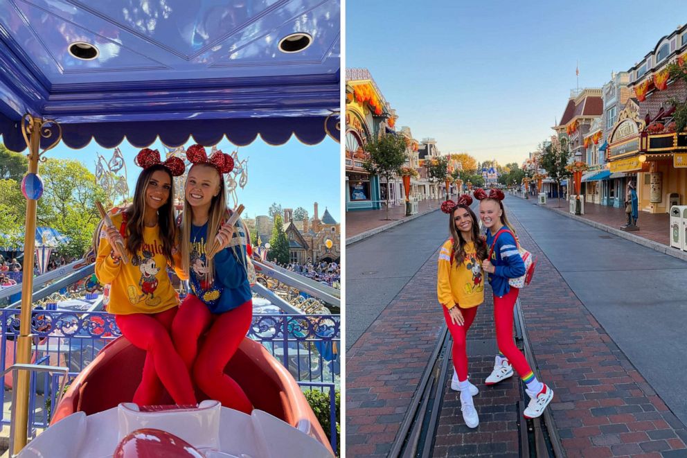 PHOTO: Jenna Johnson and JoJo Siwa are pictured in an undated behind-the-scenes photo during "Dancing With the Stars," season 30 in 2021.